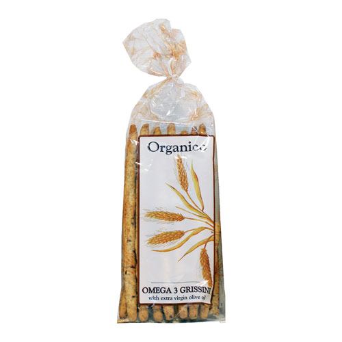 Organico  Omega 3 Wholewheat & Flaxseed Breadsticks - 120g x 8 - 41691
