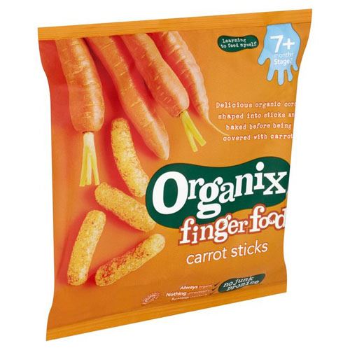 Organix  Jumbo Carrot Stix 7m+ - 20g x 8 - 70203