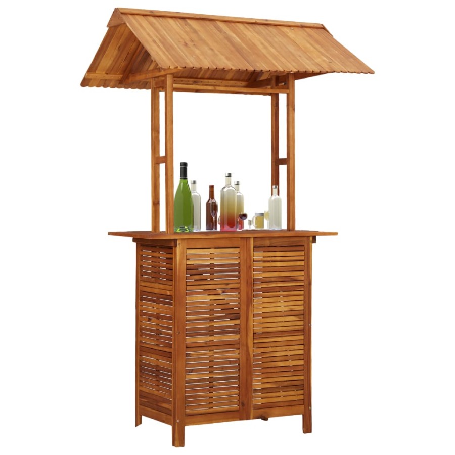 Click to view product details and reviews for Outdoor Bar Table With Rooftop 113x106x217 Cm Solid Acacia Wood. Click to view product details and reviews for Outdoor Bar Table With Rooftop 113x106x217 Cm Solid Acacia Wood.