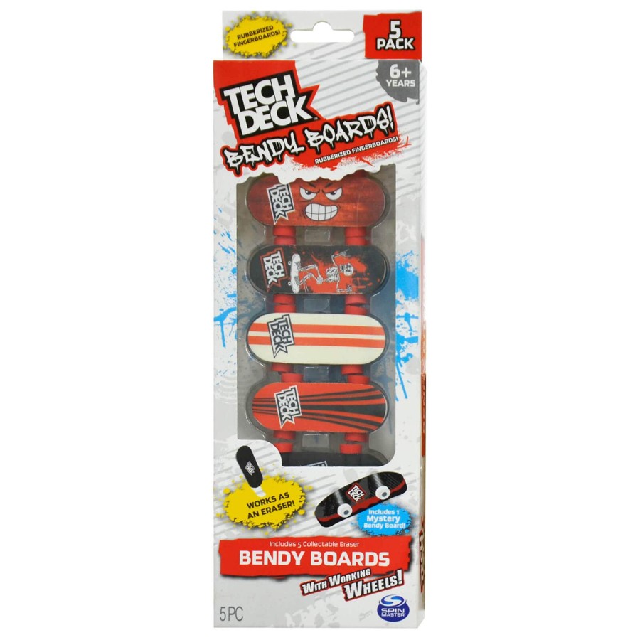 Click to view product details and reviews for Pack Of 5 Tech Deck Bendy Boards Finger Skateboard Eraser.