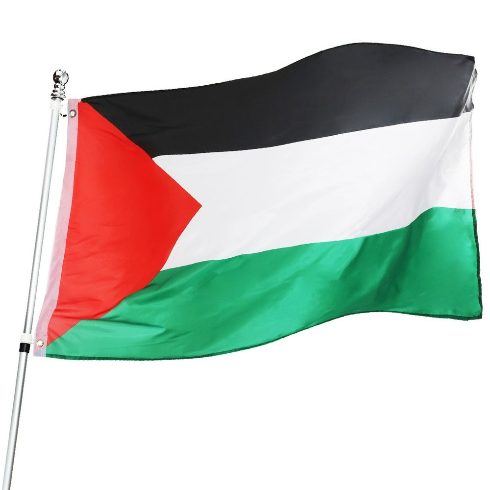 Palestine Palestinian Flag 5ft x 3ft Eyelets Fast Dispatch Premium Polyester