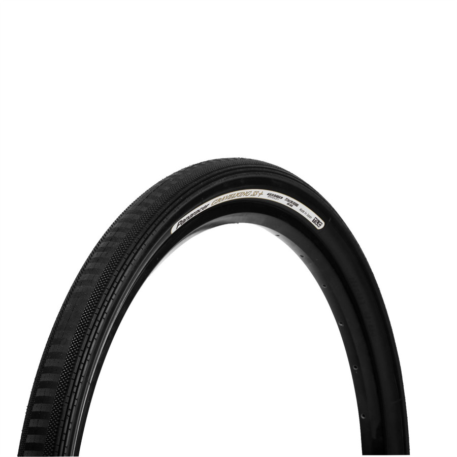 PANARACER GRAVELKING SEMI SLICK PLUS TLC FOLDING TYRE: BLACK/BLACK 700X32C PA700GKSSP32B