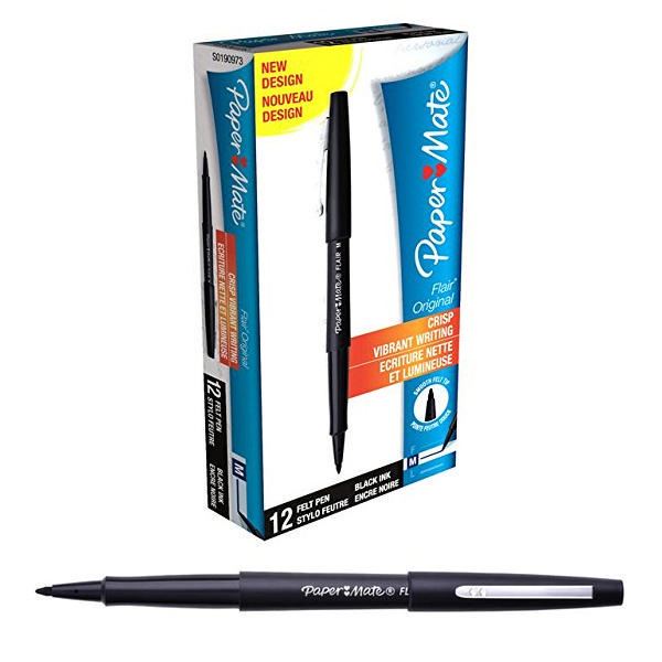 Click to view product details and reviews for Papermate Flair Felt Tip Black Pk12 Gl09512.