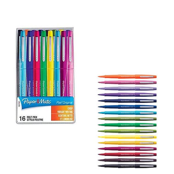 Click to view product details and reviews for Papermate Flair Fibre Tip Asst Pk16 Gl97745.