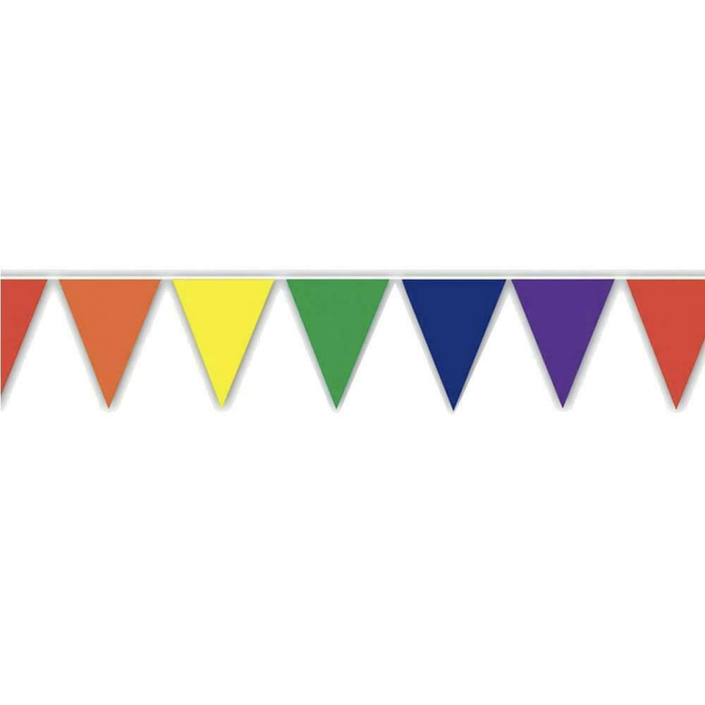 Click to view product details and reviews for Rainbow Plastic 20 Flag Pendant Bunting 10m.