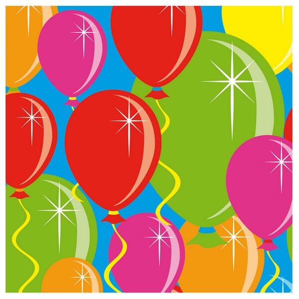 Click to view product details and reviews for Party Napkins Balloon 25 X 25cm.