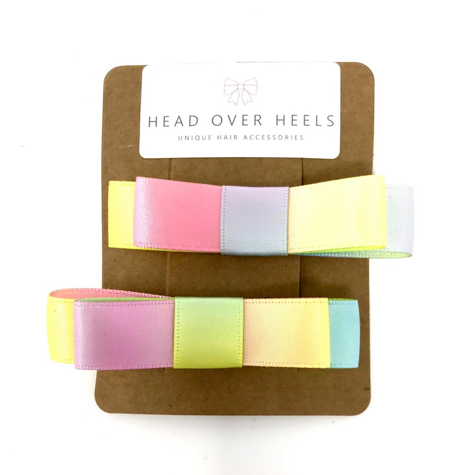 Click to view product details and reviews for Pastel Rainbow Hair Clips Set Of 2.
