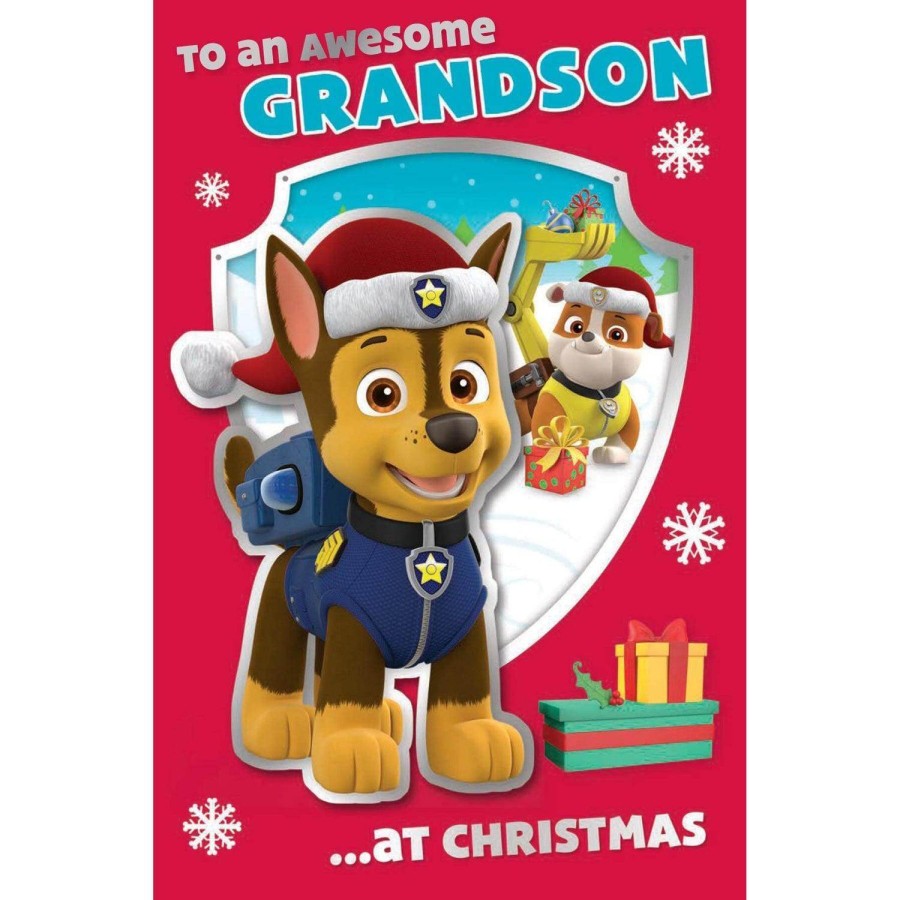 Paw Patrol 'Grandson' Christmas Card