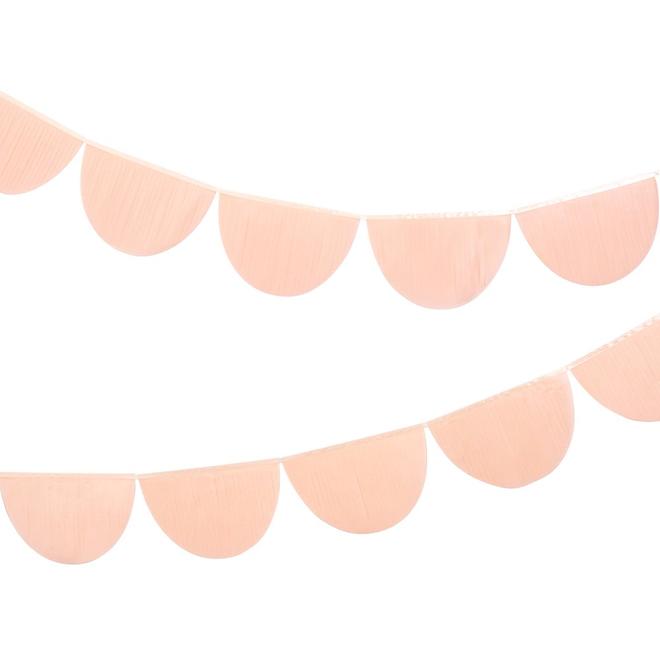 Click to view product details and reviews for Peach Tissue Paper Scallop Garlands.