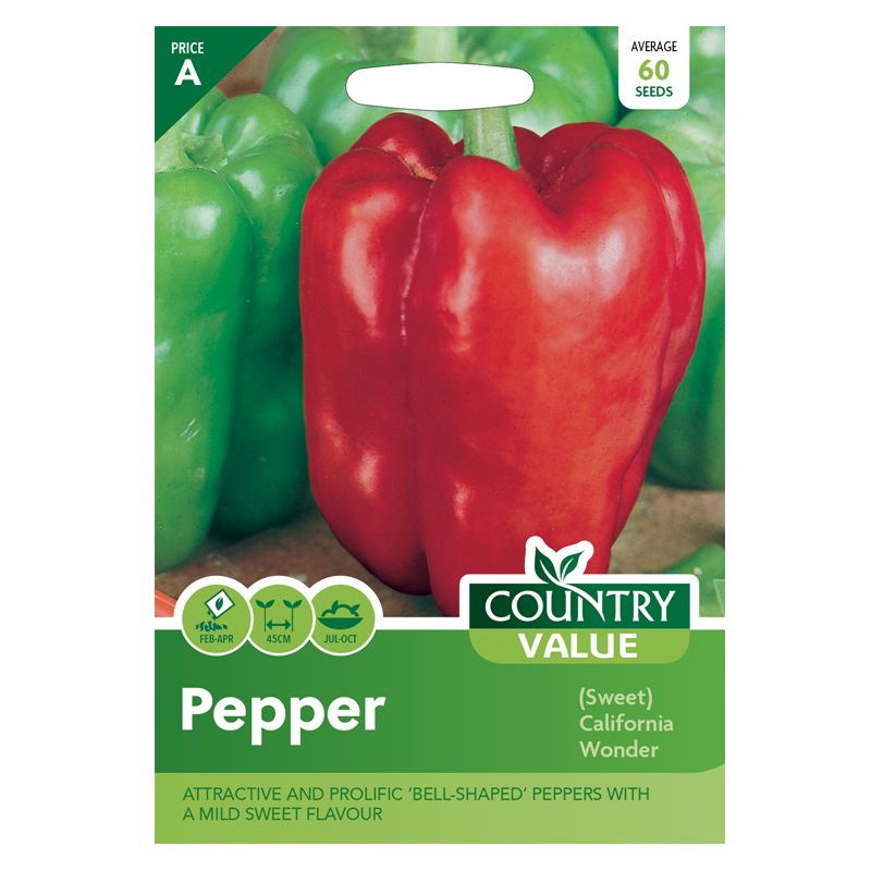 Click to view product details and reviews for Pepper Seeds Sweet California Vegetable Packet.