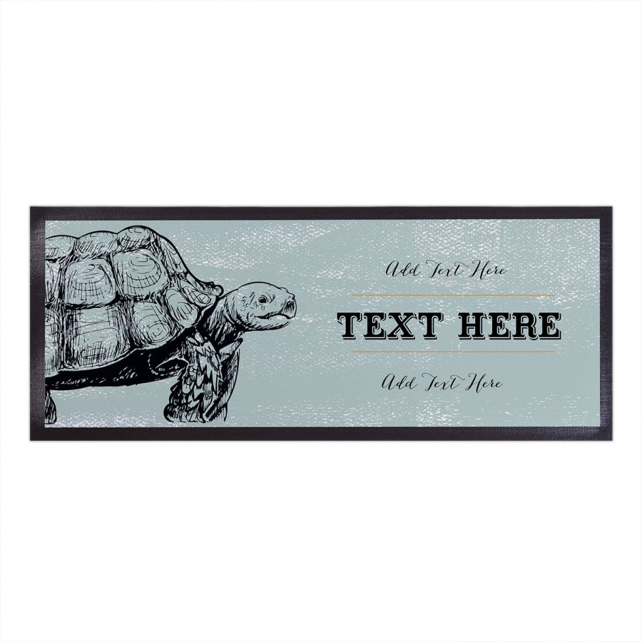Click to view product details and reviews for Custom Bar Runner The Turtles Head Design.