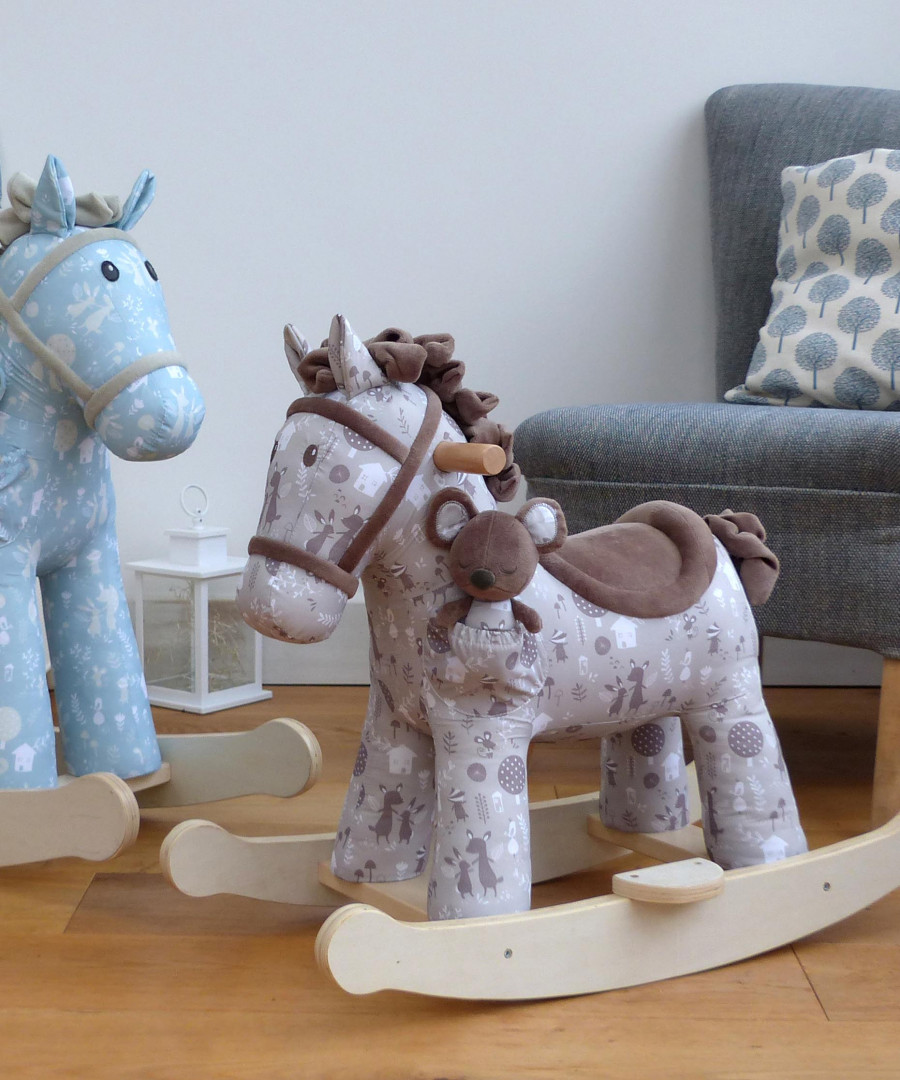 Personalised Biscuit & Skip Rocking Horse