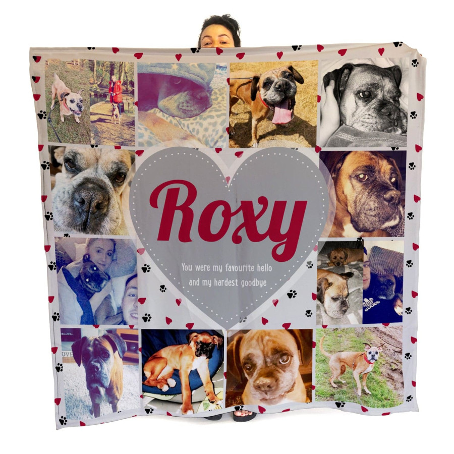 Pet Memorial -  Photo Fleece Blanket