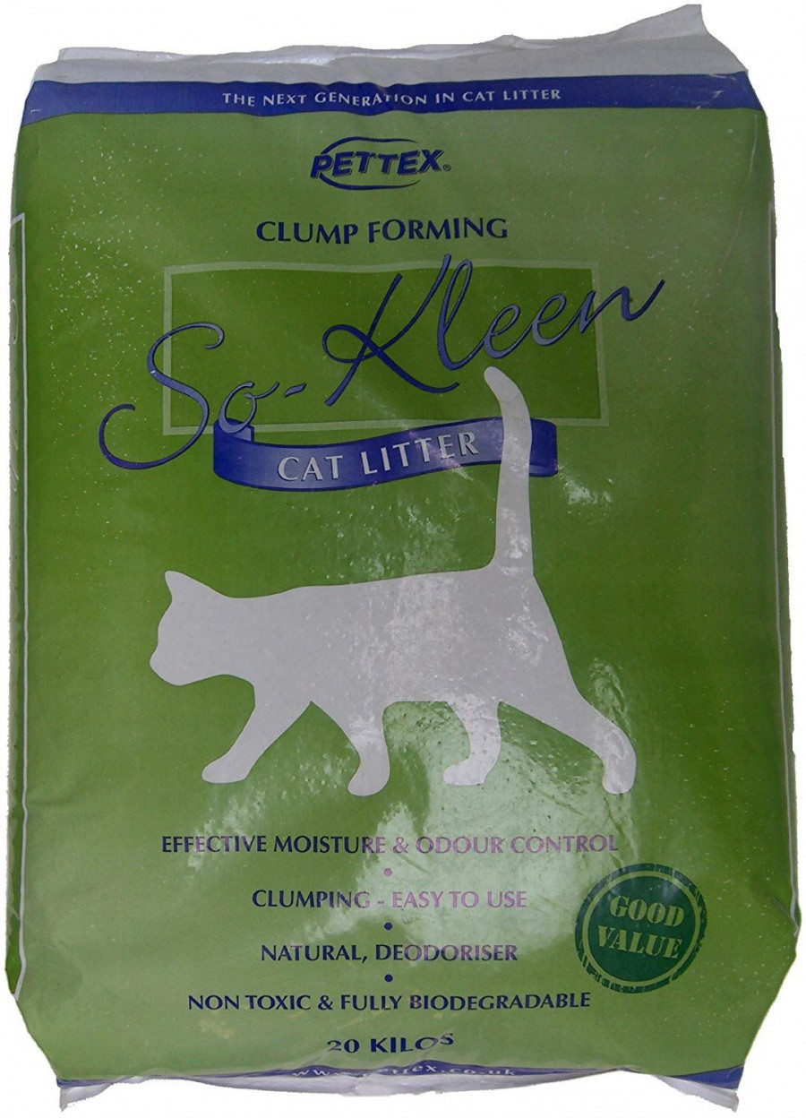 Pettex So-Kleen Grey Clumping Cat Litter 20kg - 11239