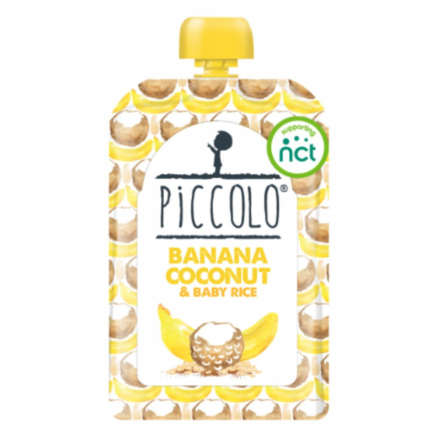 Piccolo  Banana Coconut & Baby Brown Rice 6m+ - 100g x 5 - 88014