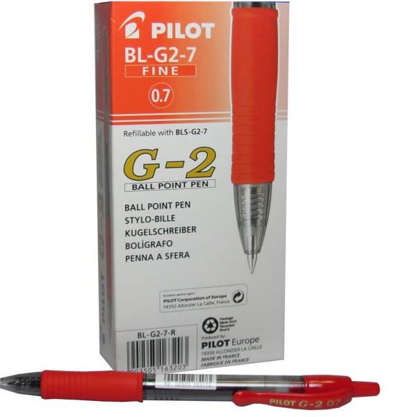 Pilot G2 07 Refillable Red Box 12 - PI16320
