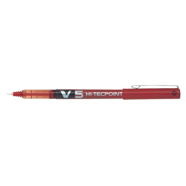 Pilot V5 Liquid Ink Pen Red Box 12 - PIV5R