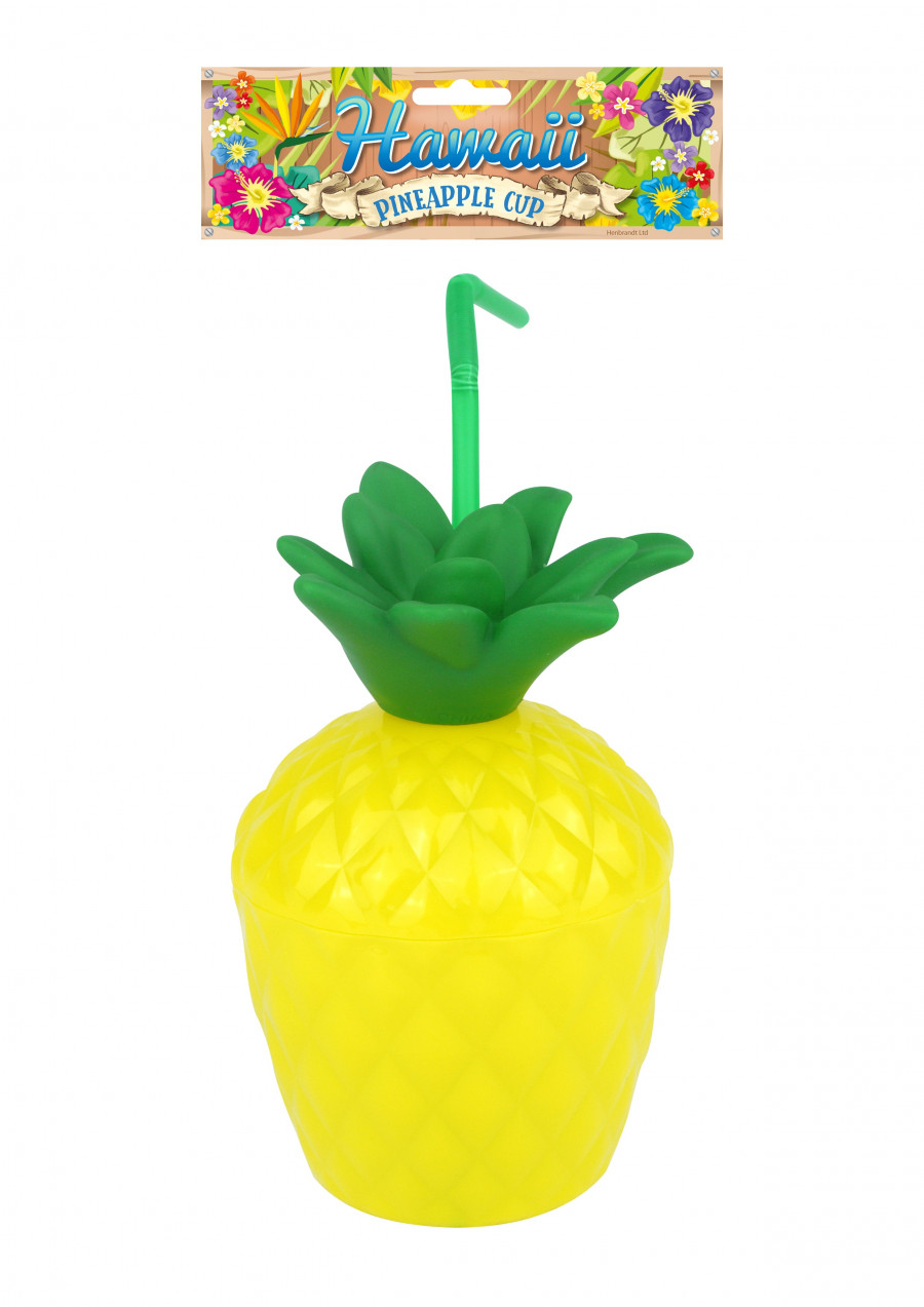 Pineapple Cup With Straw