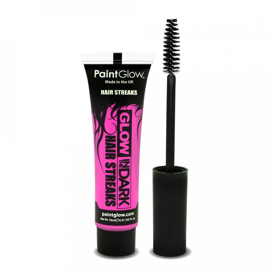 Pink - Glow In The Dark Hair Streaks