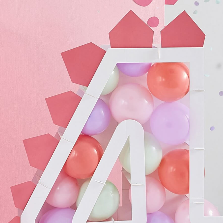 Click to view product details and reviews for 5 Pastel Balloon Mosaic Accessory Pack Girls Dinosaur Birthday Party.