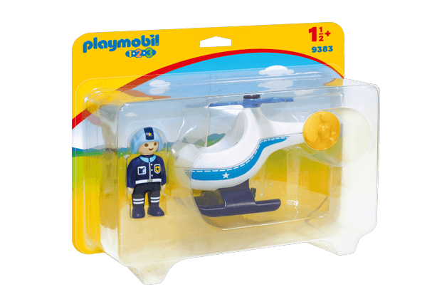 Playmobil 1.2.3. Police Helicopter - 9383