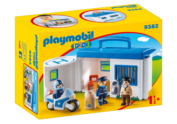 Playmobil 1.2.3. Take Along Police Station - 9382