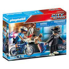 Playmobil City Action Police Bicycle with Thief - 70573
