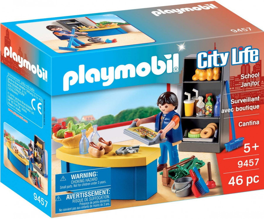Playmobil City Life - School Janitor with Tool Box: 9457
