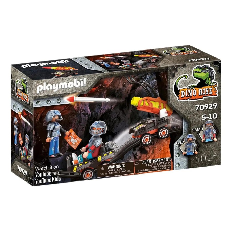 Playmobil Dino Mine Adventure Set With Figures, Dinosaur & Mine Carts