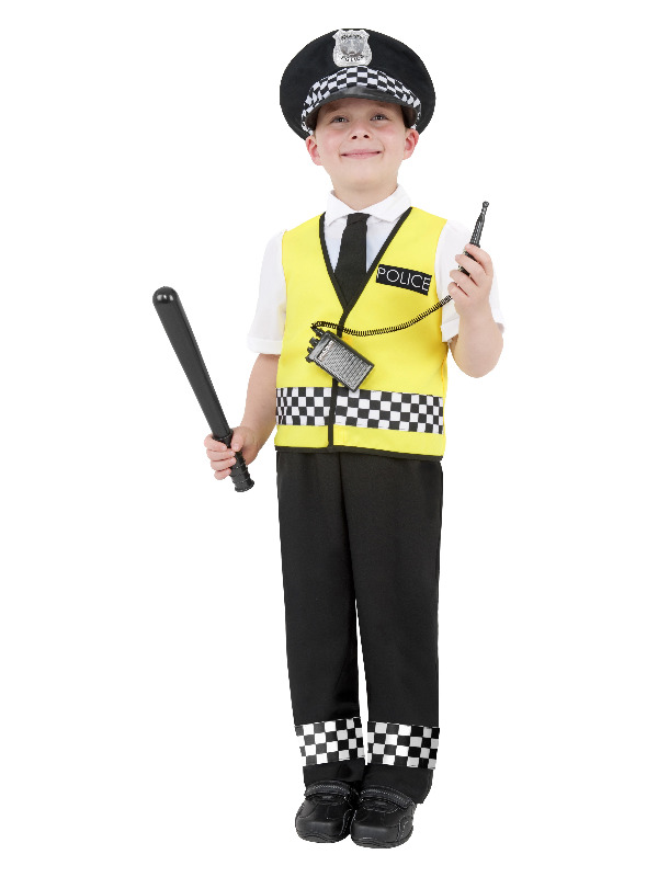 Click to view product details and reviews for Police Costume Black With Top Trousers Hat Large.