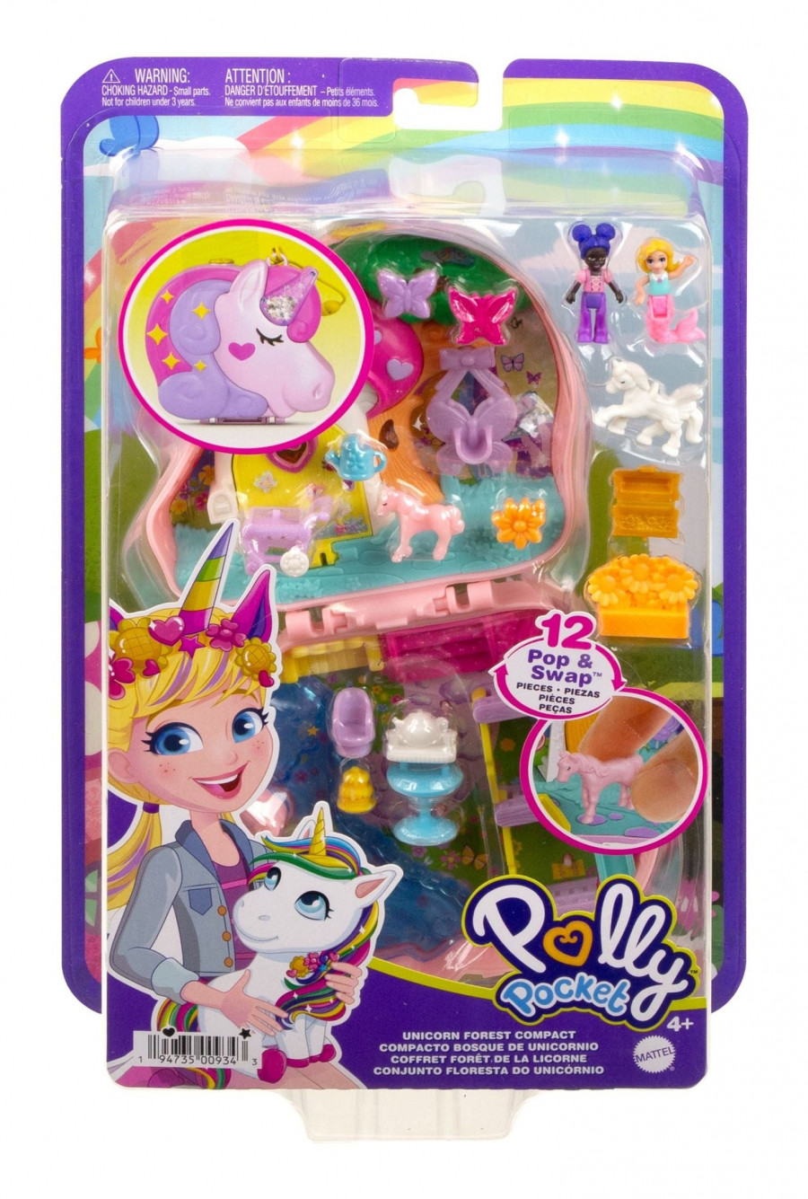 Polly Pocket Unicorn Forest Compact