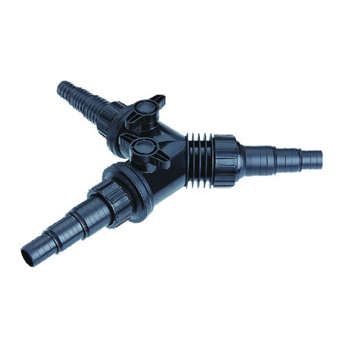 PondXpert Premium Y-Piece with Flow Regulators & Filter Strainer 25/32/38/50mm