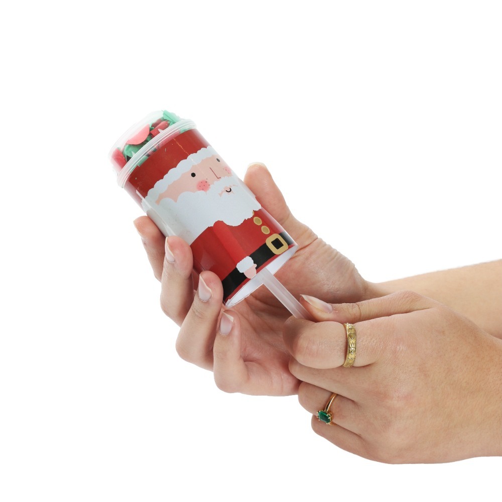 Pack of 6 Christmas Biodegradable Confetti Poppers 80g