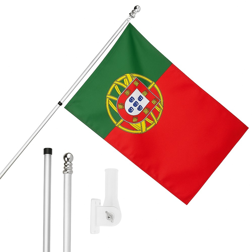 Click to view product details and reviews for Large 5ft X 3ft Portugal Flag With 6ft Pole Wall Bracket.