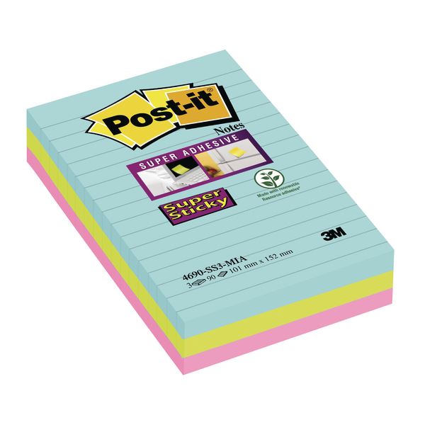 Post-it XXL S/Sticky Miami Notes - 3M49872