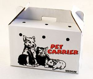 Click to view product details and reviews for Ppi Cardboard Animal Carriers Medium 405x270x255mm 34221.