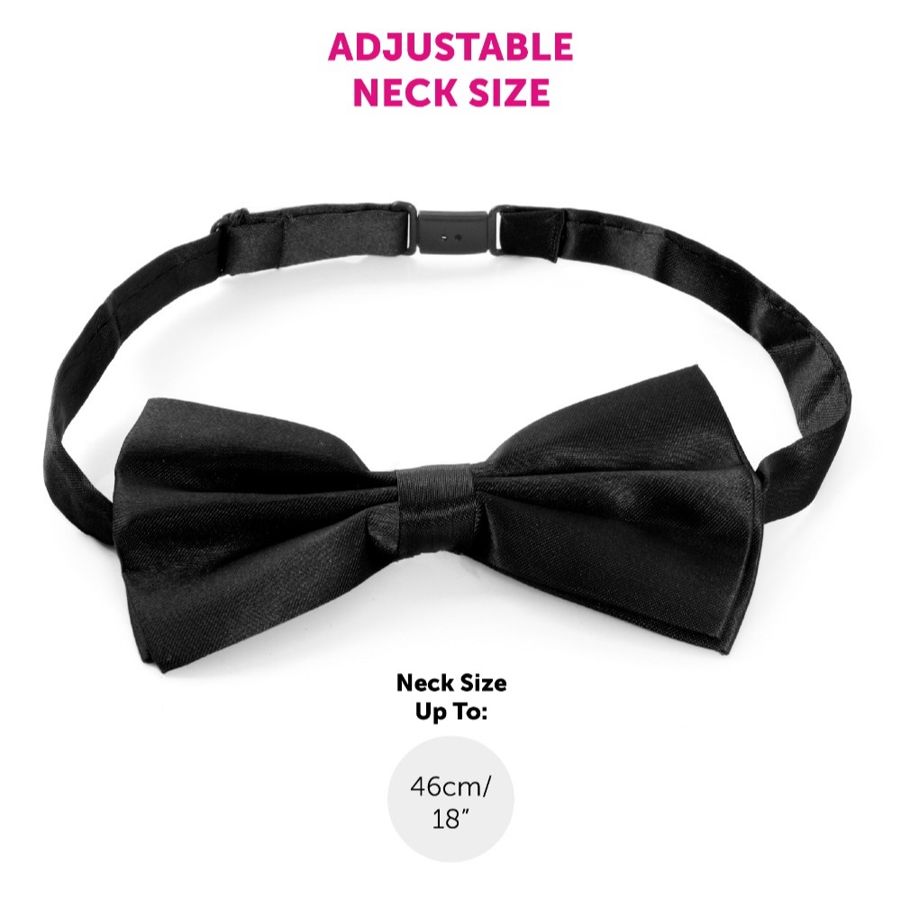 Boy Doll Costume - Black Suit, Wig & Black Bowtie