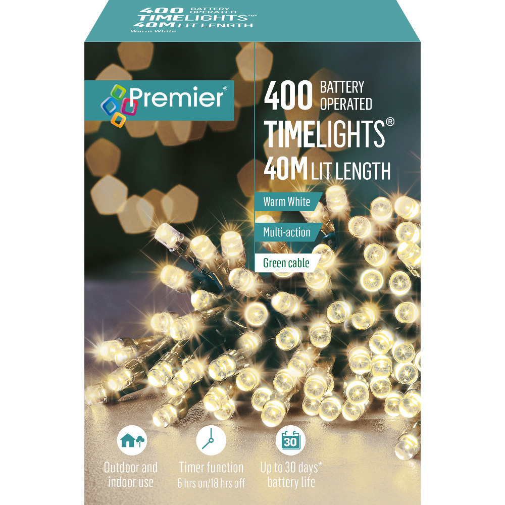 Click to view product details and reviews for Battery Power Timer 400 Led Warm White Lights.