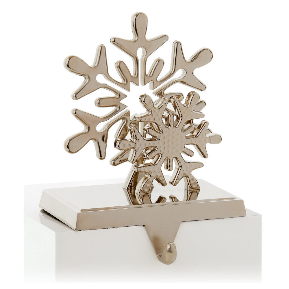 Premier Decorations Christmas Home Decor Stocking Hook Hanger Double Snowflake