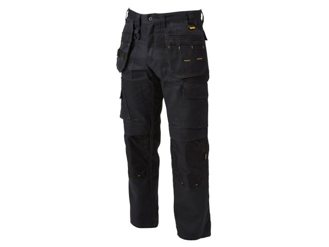 Pro Tradesman Black Trousers Waist 42in Leg 29in DEWPROT4229