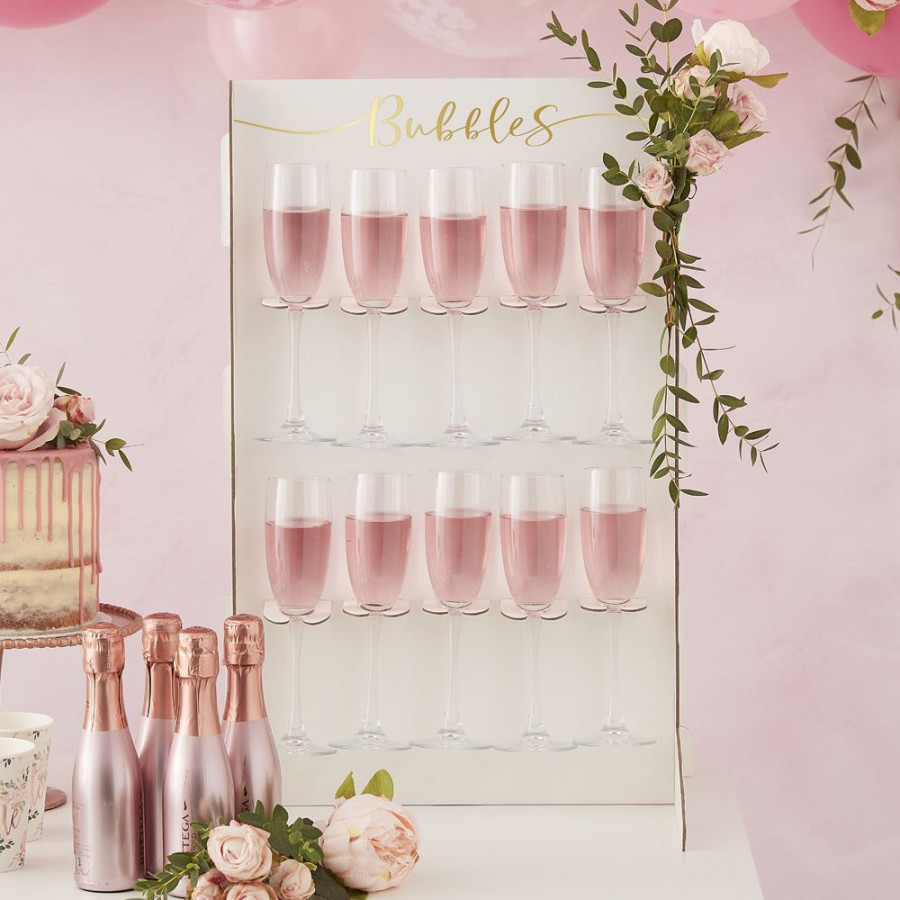 Click to view product details and reviews for Prosecco Bubbly Drinks Wall Holder Gold Wedding.