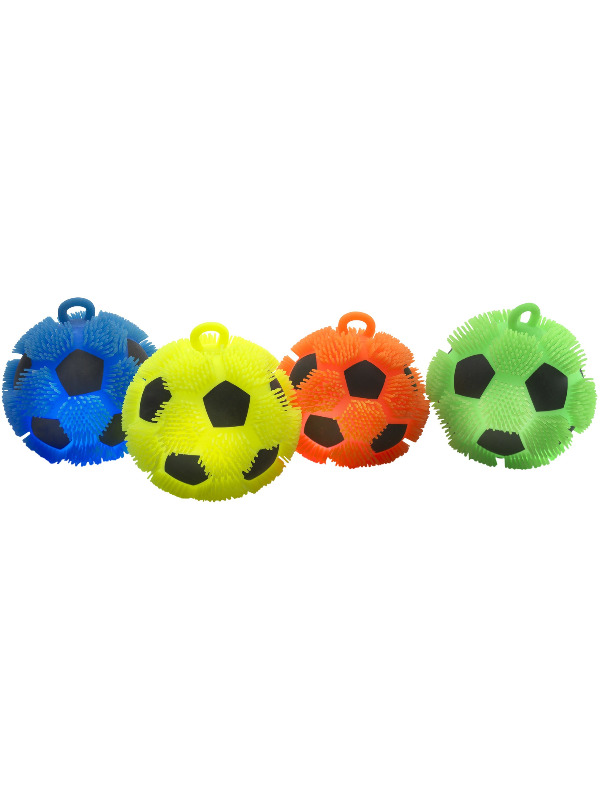 Click to view product details and reviews for Puffer Football Light Up Assorted Colours 18cm.