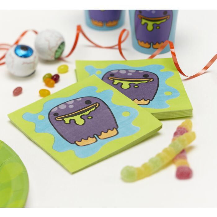 Click to view product details and reviews for Purple Monster Madness Napkins Pack Of 20.