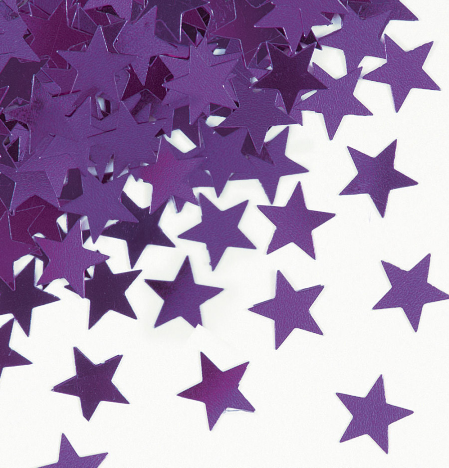 Purple Star Confetti For Party Decorations