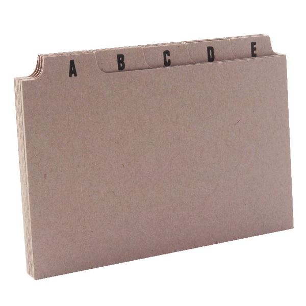 Click to view product details and reviews for Q Connect Guidecards 5x3 A Z Buff Kf35207.