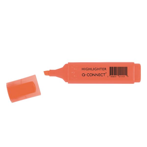 Click to view product details and reviews for Q Connect Highlighter Pen Orange P10 Kf01115.