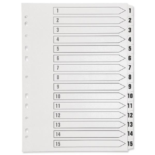 Click to view product details and reviews for Q Connect Index 1 15 Board Reinf Wht Kf01530.