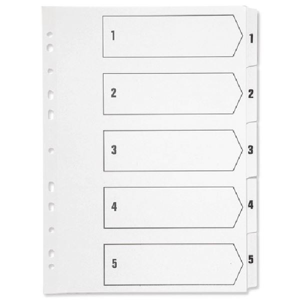 Q-Connect Index A4 Mlti-Pnchd White - KF01352