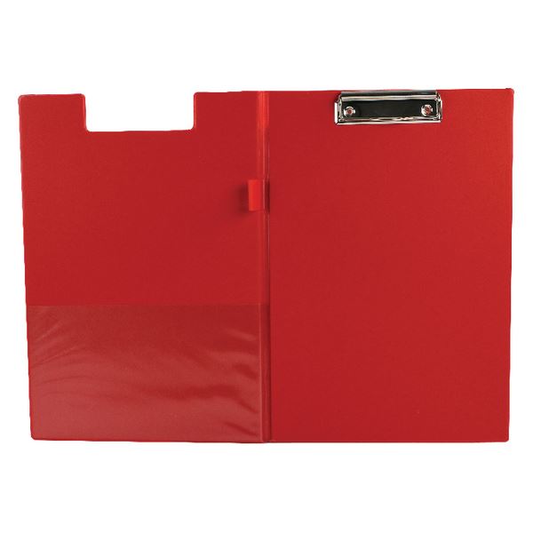 Click to view product details and reviews for Q Connect Pvc Fold Clipboard Fs Red Kf01302.