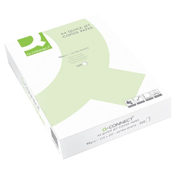 Click to view product details and reviews for Q Connect Quick Jet Paper A4 White Kf01090.